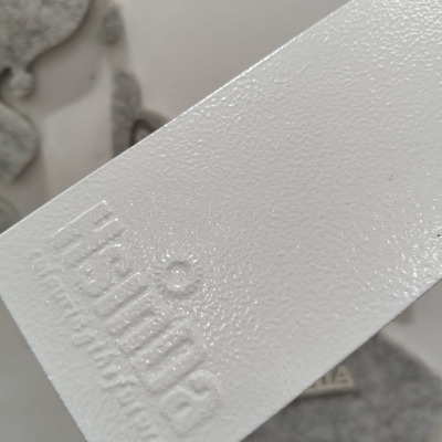 धातु के लिए सफेद झुर्रीदार बनावट वाली पॉलिएस्टर पाउडर कोटिंग 60-80um